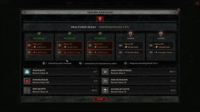 Diablo IV Beta Beginner Guide - Renown